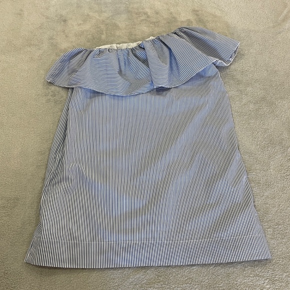 Abercrombie & Fitch One-Shoulder Ruffle Dress Size Small Petite - Picture 11 of 11